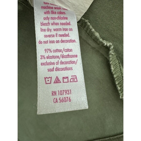 Justice Girls Camouflage Drawstring Waist Button Down Jacket Size 6/7 - Picture 11 of 15